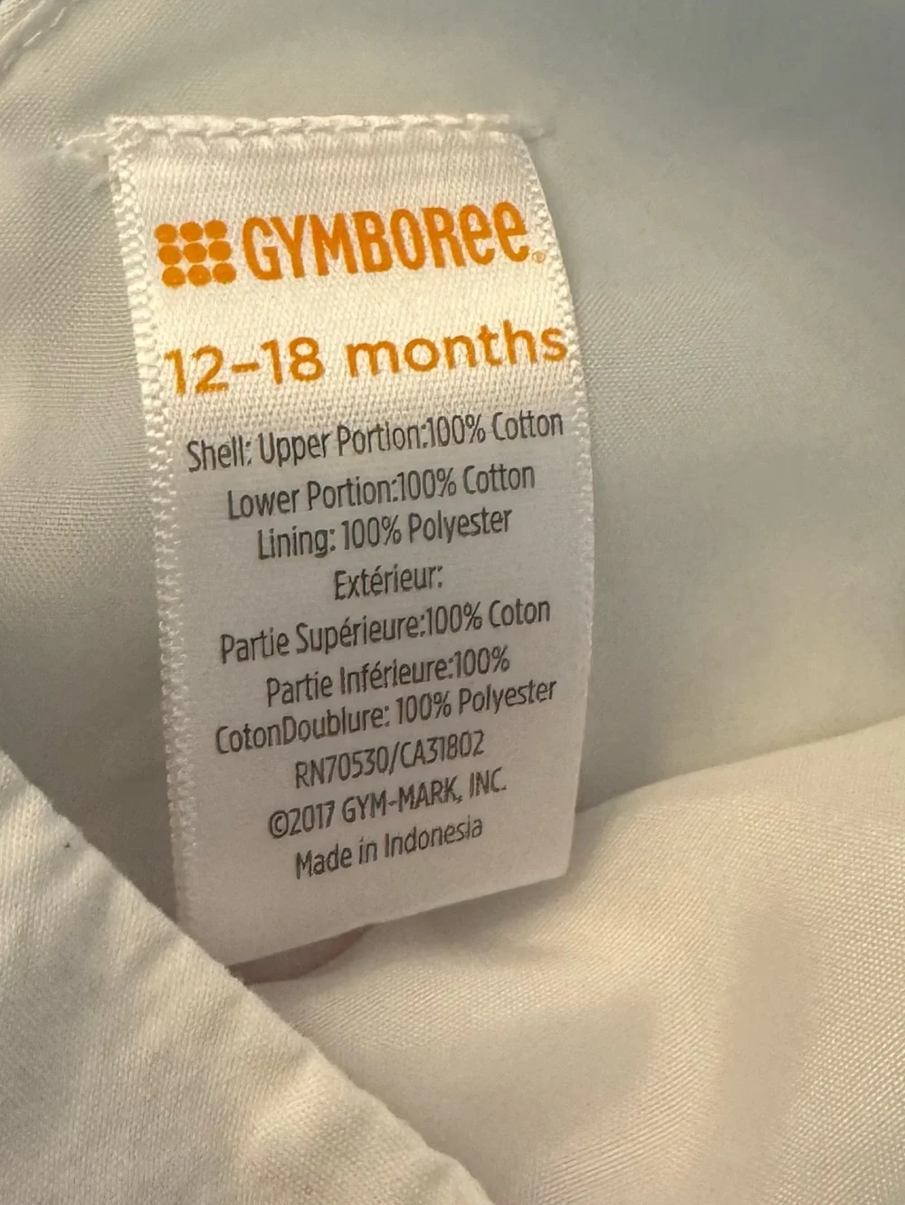 Gymboree White Seersucker Rosette Dress